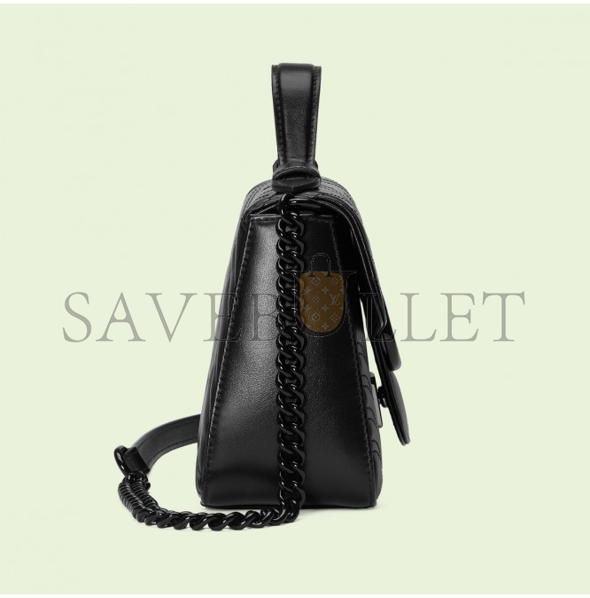 GUCCI GG MARMONT MINI TOP HANDLE BAG 702563 DTDFV 1000 (21*15.5*8cm)